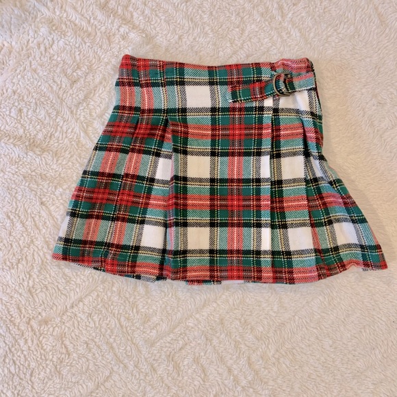 🎄♥️🤍Flannel Christmas skirt- pleated 🤍♥️🎄 - Picture 6 of 11